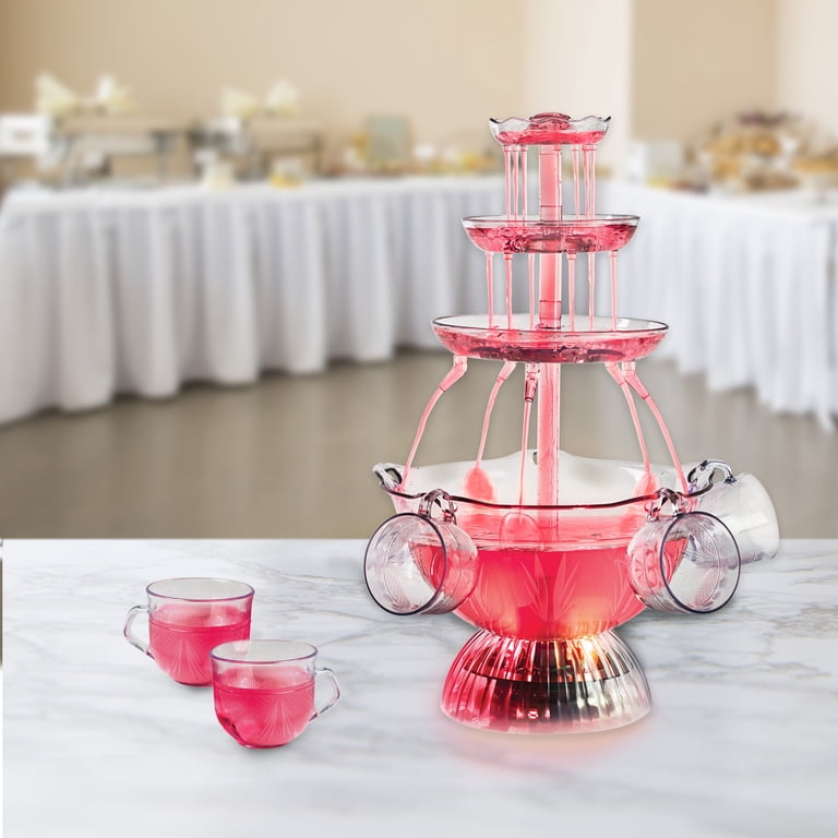 キッチン家電 Lighted Party Fountain Nostalgia Vintage Collection Electric Juice Drink Punch Machine