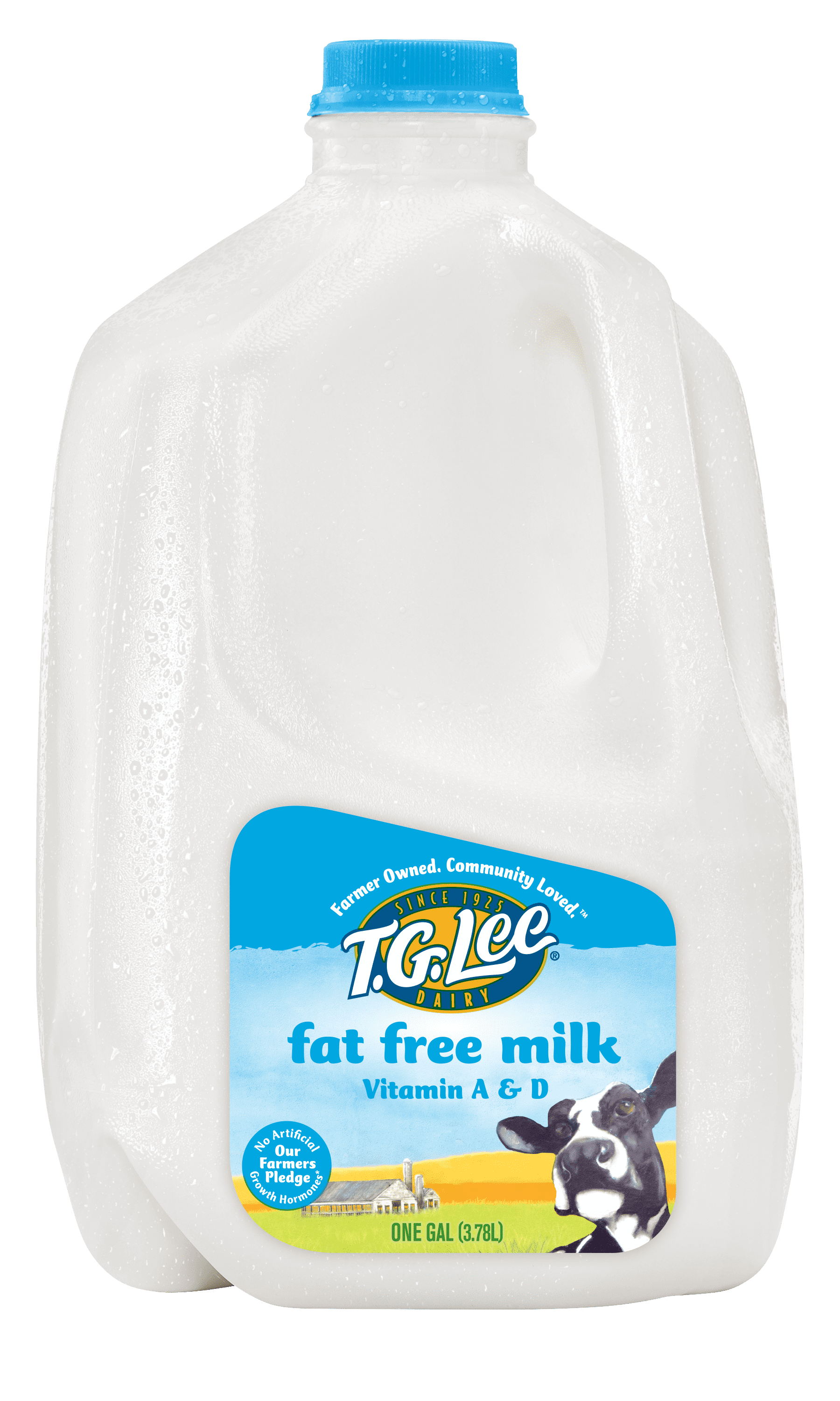 DairyPure Fat Free Milk with Vitamin A and Vitamin D, Skim Milk Bottle
