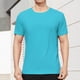 thumbnail image 1 of pstuiky Camisas de manga corta para hombre, Blusa deportiva informal de color liso con cuello redondo y manga corta elástica para hombre ropa de hombre xxl, 1 of 6