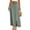 Army Green, variant on Cotton And Linen Skirts for Women Casual Mid Length Elastic Summer Dress Army Green XXL