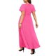 thumbnail image 2 of Vestido rosa intenso de talla grande para mujer, formal, fiesta de noche, dama de honor, madre de la novia, purpurina, vestidos largos de gala de graduación 2025, 2 of 4