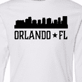 thumbnail image 4 of Inktastic Orlando Florida Skyline City Long Sleeve Youth T-Shirt, 4 of 5