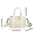 thumbnail image 3 of Canvas Tote Bag, Crossbody Purse, Women's Shoulder Bag, Polyester, Daily Use, 1 Count, 3 of 6