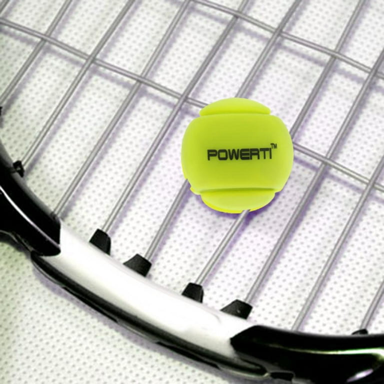 2pcs Silicone Ball Vibration Dampeners Damper for Tennis Squash Rackets - Premium, Durable & High Elasticity - Great Tennis Gifts Yellow