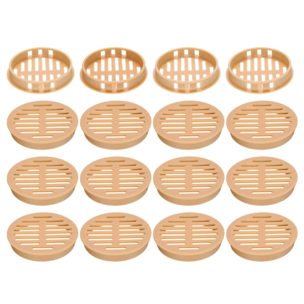 Uxcell 20Pcs 60mm/2.4in Air Vents Round Soffit Vents, Cubierta de ventilación de soffit naranja para baño