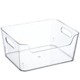 thumbnail image 1 of Bangcool Pantry Storage Bin Plastic Transparent Refrigerator Organizer Bin Container Bin, 1 of 10