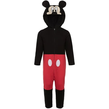 Disney Mickey Mouse Zip Up Coverall Newborn to Little Kid