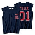 thumbnail image 2 of Chaotic SKZ Baseball Team Jersey Sleeveless T-Shirts Dominate World Tour Merch Unisex Streetwear Tee, 2 of 5