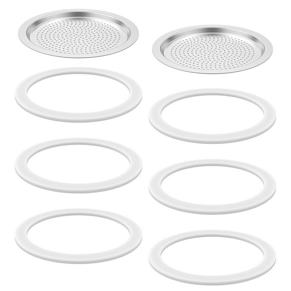 Espresso Maker Filter Gasket for 6 Cup or 12 Cup Temperature Resistant Coffee Pot Filter Gasket Anti Deformation Coffee Replacement Filter Gasket for Stovetop Espresso Coffee Maker