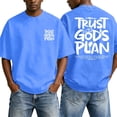 thumbnail image 2 of Christian Graphic T Shirts for Men Trust God's Plan Vintage Acid Wash Tshirt Oversized Faith Back Print Tshirts Short Sleeve Casual Streetwear Summer Tops, 2 of 6