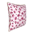 thumbnail image 2 of Xecao Lilies Flowers Print Soft Velvet Decorative Throw Pillow Covers, Square Cushion Cases for Bed, Sofa, Living Room, Car, and Indoor Outdoor Use-20"x20", 2 of 8