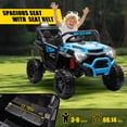 thumbnail image 2 of Xuanlur 24V Ride On Toys for Big Kids, Electric Off-Road UTV Truck with Remote Control, Kids Ride on Cars for Boys Girls, LED, Power Display, Efficiency Battery, 4X100 Motors, Music, Blue, 2 of 8