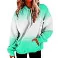 thumbnail image 1 of Timegard Sweatshirts for Women Plus Size Zipper Hoodies Pullover Gradient Color Fall Casual Loose Tops, 1 of 4