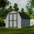 thumbnail image 3 of Little Cottage Co. 8x12 Value Gambrel Barn with 4 ft. Sidewalls with Floor, Outdoor Wood Storage Shed Do-It-Yourself Precut Kit, 3 of 14