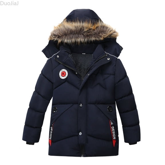 DuoJiaJ Boys' Hooded Winter Coat,Fashion Warm Thick Casual Kids Outwear,3 Years