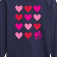thumbnail image 3 of Barbie - Barbie Heart Grid - Toddler And Youth Long Sleeve Graphic T-Shirt, 3 of 5