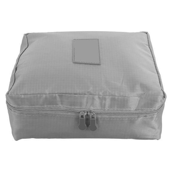 OUNONA Grey Oxford Cloth Hand Luggage Suitcase with Built-In Internal Divider for Efficient and Organized Packing