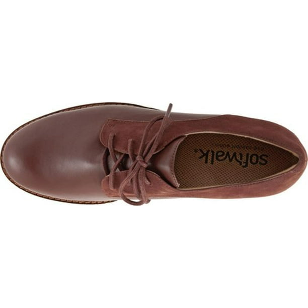 Women s SoftWalk Willis Oxford Cinnamon Tumbled Leather 6 N