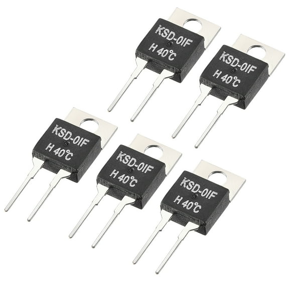 KSD-01F Thermostat , Temperature Controller 40℃ N.O Normal Open 5pcs