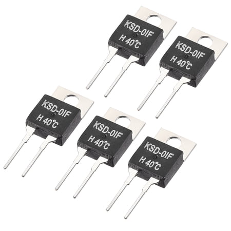 KSD-01F Thermostat Temperature Controller 40℃ N.O Normal Open 5pcs