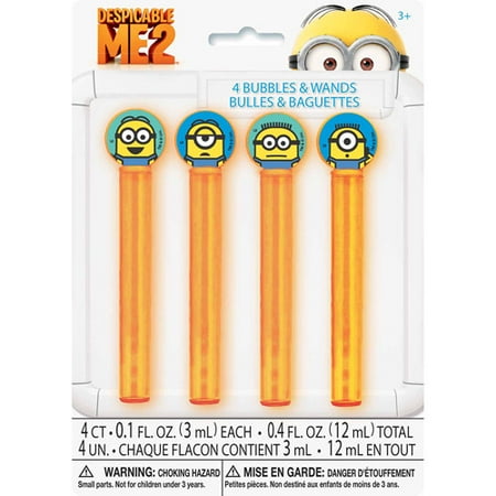 Despicable Me Minions Bubbles Party Favors, 1 oz, 4ct