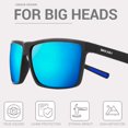 thumbnail image 3 of Gafas de sol MAXJULI Polarized Big para hombre y mujer UV400 negro/azul, 3 of 6