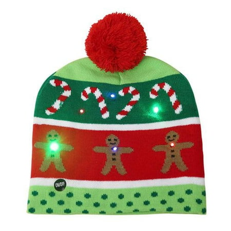 Fancyleo 1 PCS 2019 New Christmas Knit Hat Christmas Tree Single Cap - One