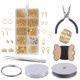 thumbnail image 1 of Conjunto de resultados de joyería de bricolaje de fabricación de joyería de inicio de joyería de herramientas de fabricación y reparación dorado Fernando Hallazgos de fabricación de joyas de bricolaje, 1 of 8