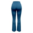 thumbnail image 5 of Yoga Leggings for Women Tummy Control Pockets High Waist Workout Flare Yoga Pants,Z1-Navy,L, 5 of 6
