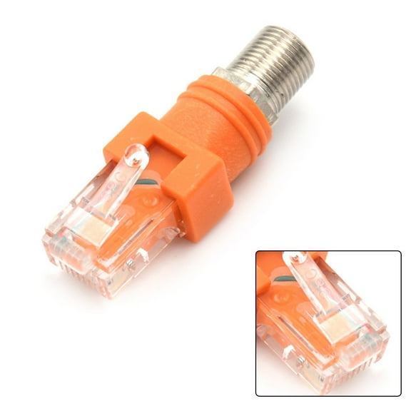 Rf Female To Rj 45 Male Coaxial Coupler Adapter Rj 45 To Rf Connector F-Rj45
