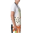 thumbnail image 4 of XMXT 1 Pcs Waterproof Kitchen Cooking Apron, Graceful Floral Plants Adjustable Aprons for Women Men with Pockets, 4 of 9