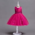 thumbnail image 1 of Vestido de verano para niños, vestido de boda para niños, falda de malla con lazo grande para niñas, vestido rojo para niñas, 1 of 6