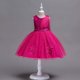thumbnail image 1 of Vestido de verano para niños, vestido de boda para niños, falda de malla con lazo grande para niñas, vestido rojo para niñas, 1 of 6