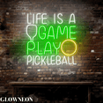 thumbnail image 3 of Glowneon Life Is A Game Play Pickleball Neon Wall Decor, Gift For Dad, 3 of 5