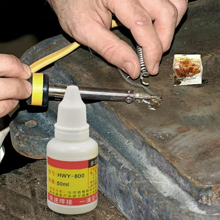

Soldering Flux Quick Welding Soldering Liquid Multipurpose Advertising Glue Powerful for Stainless steel advertising sign Board Precision Component 50ml