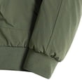 thumbnail image 4 of Wrtxtat Quilted Puffer Jacket for Men Crew Neck Fleece Lined Jacket Midweight Thick Warm Fall Winter Outdoor Outerwear Jackets with Pockets Big and Tall Dark Green XXXXXL, 4 of 8