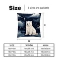 thumbnail image 5 of Polar Bear Throw Pillow Inserts Set Covers of 2 Decorative Velvet Throw Pillows with Unique Patterns - 16x16, 18x18, 20x20 Inches for Home Decor and Gifts, 5 of 6