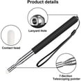 thumbnail image 5 of 4 Pieces Retractable Teacher Pointer Telescopic Teaching Pointer Presenter Whiteboard Pointer and Lanyards with 6, 5 of 5