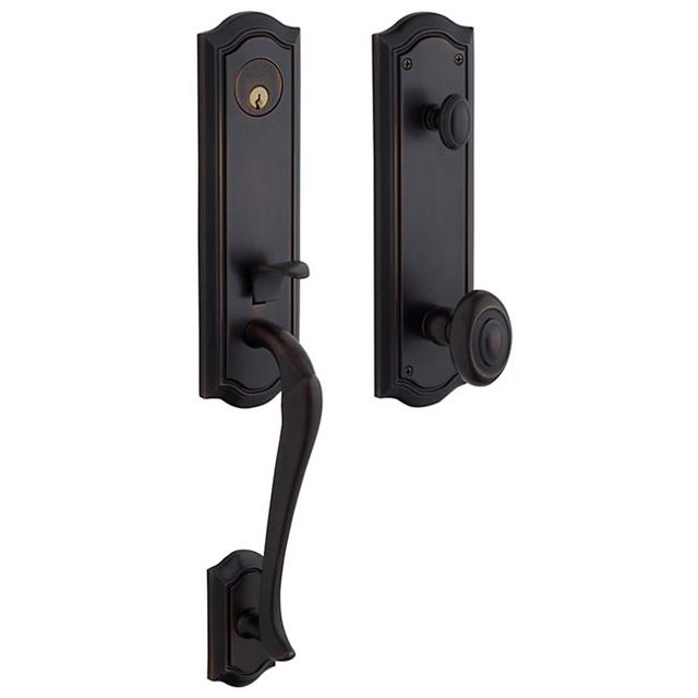 Baldwin 85327402FD Bethpage Sectional Trim Full Dummy Set, Distressed Oil-Rubbed Bronze
