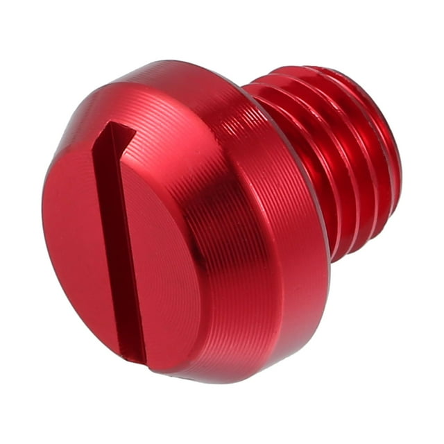 Unique Bargains Universal M10 Motorcycle Mirror Hole Plugs Screws Mirrors Caps Lock Offs Cover Caps Positive Red