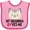 Pink and Fuchsia, variant on Inktastic Grandma Loves Me Girls Baby Bib