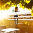 thumbnail image 4 of Lámpara de carillón de viento Ahorro de energía Tubo de hierro retro Melodía hecha a mano Decorativa para adornos colgantes al aire libre Patio Porche Ardilla Soledad Campanas de viento, 4 of 8