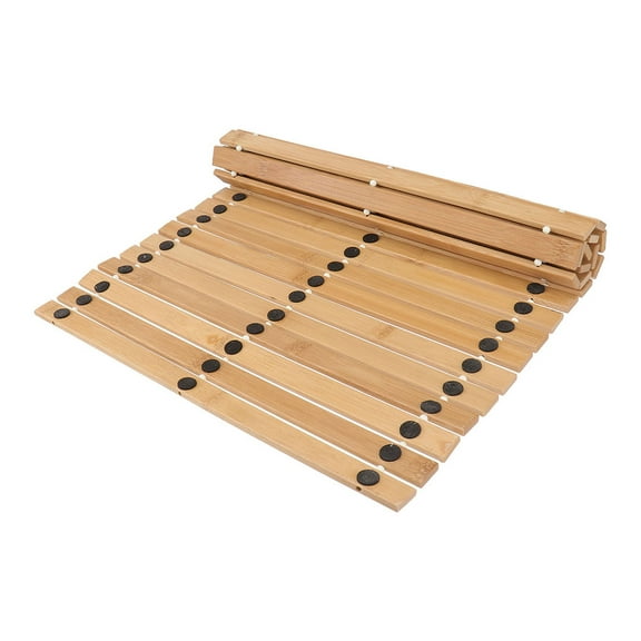 YOSADIER 1Set Bamboo Floor Mat For Bathrooms In Khaki Color With Fatigue Relief