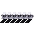 thumbnail image 4 of Ruffle Socks for Girls,Big Ruffle Ankle Socks Baby Kids Cotton Double Lace Turn Sock for Girls Cute Socks for Dance Daily, 4 of 4