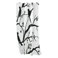 thumbnail image 2 of Black Birds and Flowers Thermal Insulated Blackout Curtain 84x42in Sun Blocking for Bathroom, Bedroom, Living Room, 2 of 8