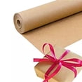 thumbnail image 4 of 30 Meters Brown Kraft Wrapping Paper Roll for Gift Wrapping Art Craft 30cm (2, 4 of 8