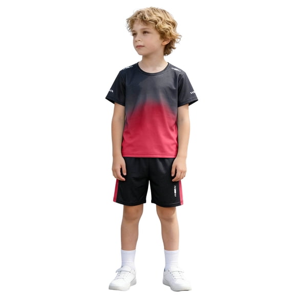 Kids Boys Girls Pajamas Set Hero Tee Shorts 8-9 Years 9-10 Years 10-11 Years Breathable Cotton Blend Short Sleeve Home Lounge Comfortable Fit (13-14 Years,Red)