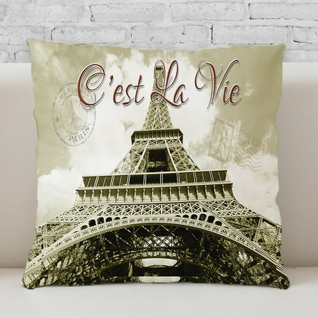 New C Est La Vie Throw Pillow No Zipper Prefilled Made In The