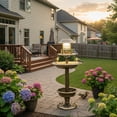thumbnail image 6 of WEGFTDUOP Solar LED 2-Tier Bird Bath Feeder, Outdoor Waterproof Garden Decor, 6 of 7