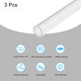 thumbnail image 3 of Acrylic Pipe Clear Rigid Round Tube 3pcs 9mm ID 15mm OD 6" for Lamps and Lanterns, Water Cooling System, 3 of 6